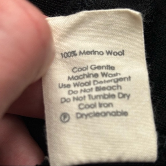 Untouched World New Zealand Men’s Sport Jacket Full Zip Merino Wool Black - Picture 9 of 10